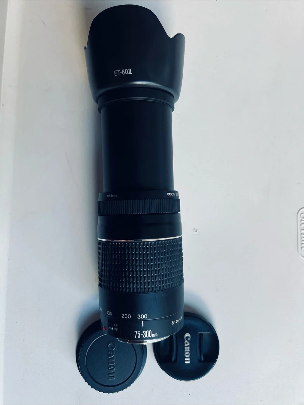 Canon 75-300mm Telephoto Zoom Lens in Black Conditions New No Box